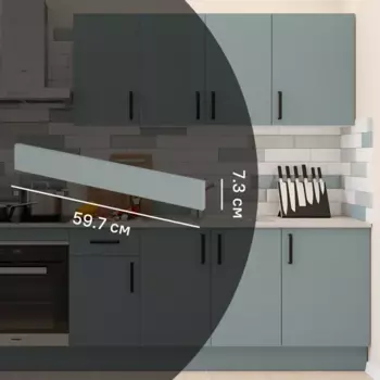 Фасад для кухонного шкафа под духовку Неман 59.7x7.3 см ЛДСП цвет зеленый