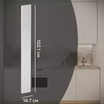 Фасад для кухонного шкафа Висла 14.7x102.1 см Konsensa МДФ цвет белый