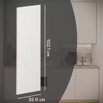 Фасад для кухонного шкафа Висла 32.9x102.1 см Konsensa МДФ цвет белый