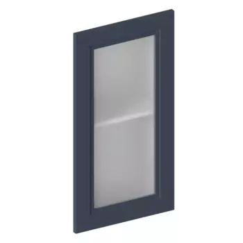 Фасад-витрина кухонного шкафа Котлас 40x77 см KONSENSA Стекло цвет синий