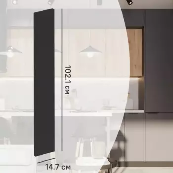 Фасад кухонного шкафа София 14.7x102.1 см KONSENSA ЛДСП цвет серый