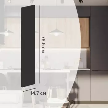 Фасад кухонного шкафа София 14.7x76.5 см KONSENSA ЛДСП цвет серый