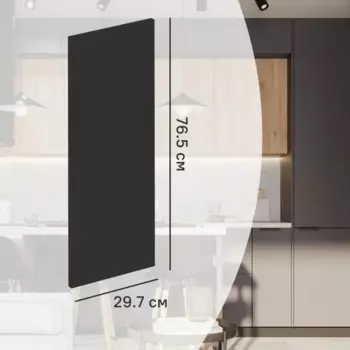 Фасад кухонного шкафа София 29.7x76.5 см KONSENSA ЛДСП цвет серый