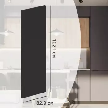 Фасад кухонного шкафа София 32.9x102.1 см KONSENSA ЛДСП цвет серый