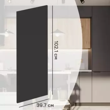 Фасад кухонного шкафа София 39.7x102.1 см KONSENSA ЛДСП цвет серый