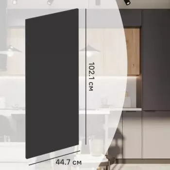 Фасад кухонного шкафа София 44.7x102.1 см KONSENSA ЛДСП цвет серый