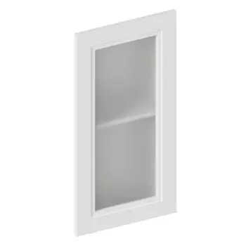 Фасад-витрина кухонного шкафа Котлас 40x76 см KONSENSA МДФ цвет белый