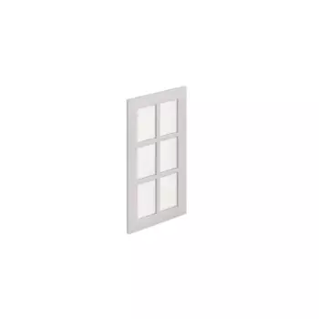 Фасад-витрина кухонного шкафа Ньюпорт 39.7x76.5 см Delinia ID МДФ цвет серый