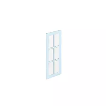 Фасад-витрина кухонного шкафа Ньюпорт 39.7x102.1 см Delinia ID МДФ цвет синий