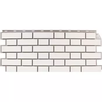 Фасадная панель FineBer Кирпич облицовочный цвет белый