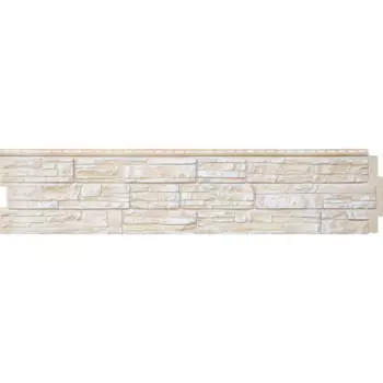 Фасадная панель Grand Line 345x1535 мм Я-Фасад Крымский сланец слоновая кость 0.46 м