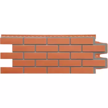 Фасадная панель Grand Line Design Клинкерный кирпич 1105x417 мм терракот со швом RAL7006 0.38 м