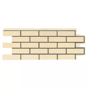 Фасадная панель Grand Line Design Клинкерный кирпич 1105x417 мм бежевый со швом RAL7006