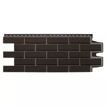 Фасадная панель Grand Line Клинкерный кирпич 968x390 мм шоколадный шов RAL 7006 0.38 м