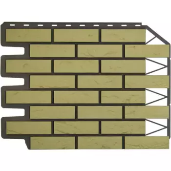 Фасайдинг Дачный Кирпич баварский песочный 0.38 м