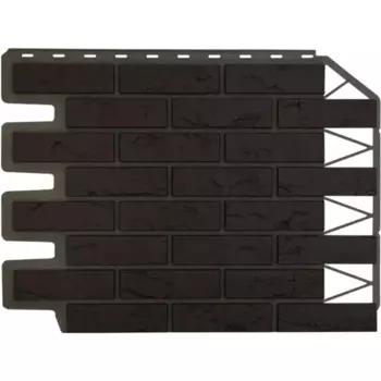 Фасайдинг Дачный Кирпич баварский темно-коричневый 0.38 м