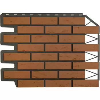 Фасайдинг Дачный Кирпич баварский терракот 0.38 м