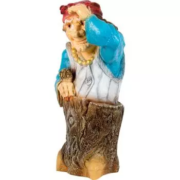 Фигура садовая «Баба Яга с метлой» 58 см