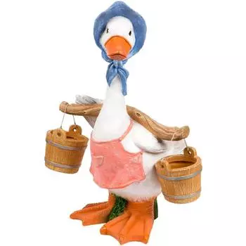 Фигура садовая «Гусыня с коромыслом» высота 60 см