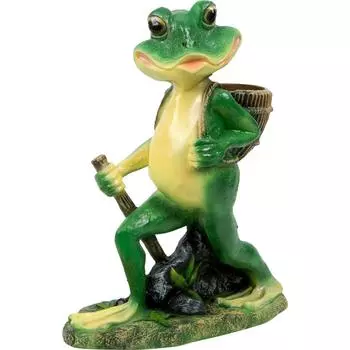 Фигура садовая Лягушонок с рюкзаком 48 см