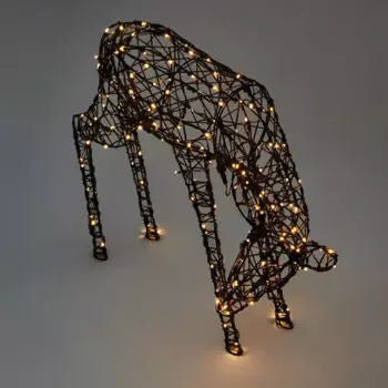 Фигура садовая светодиодная Christmas «Олень мама» h72 см свет белый