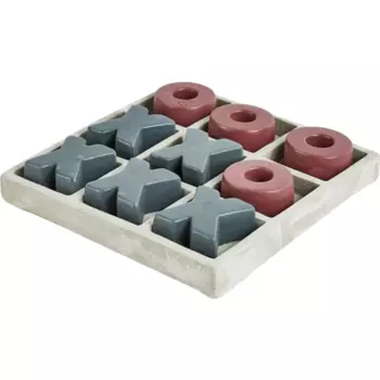 Фигурка декоративная Крестики-нолики белая полиэстер 15x15x3 см