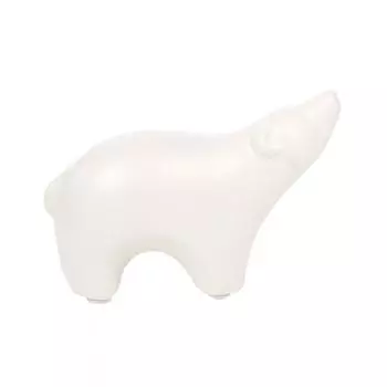 Фигурка интерьерная "Медведь" 7x5x12 см цвет белый
