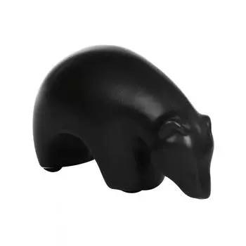 Фигурка интерьерная "Медведь" 9x5x12 см цвет черный