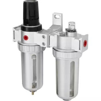 Фильтр влагоотделитель для компрессора Pegas Pneumatic AFRL802 двойной 1/4 дюйма