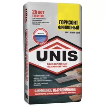 Финишный наливной пол Unis Горизонт 20 кг