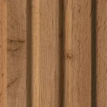 Финишный профиль стеновой панели МДФ Битс пекан 2700x77x16 мм 0.2 м