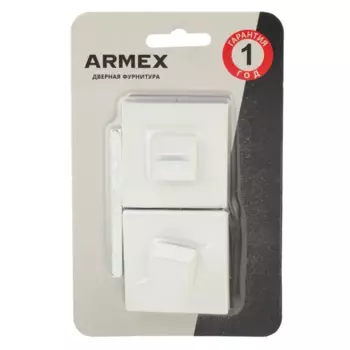 Фиксатор Armex WC-3016 ЦАМ цвет белый матовый