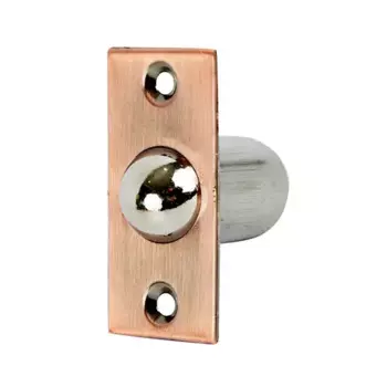 Фиксатор шариковый 57x25x25 мм нержавеющая сталь цвет медь