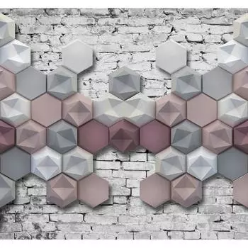 Фотообои 3D Flizart «Стереометрия», флизелиновые, 300x280 см