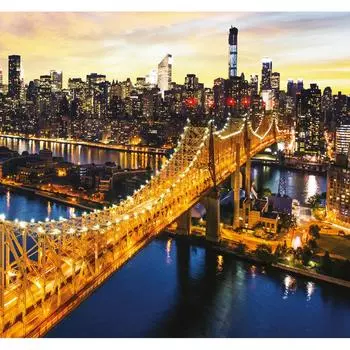 Фотообои 3D Flizart «Светящийся мост», флизелиновые, 300x280 см