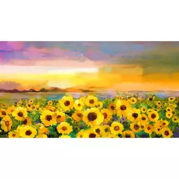 Фотообои флизелиновые «Подсолнухи 6108» 370х200 см