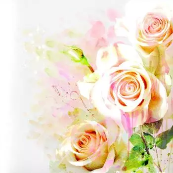 Фотообои флизелиновые «Розы» 200х200 cм