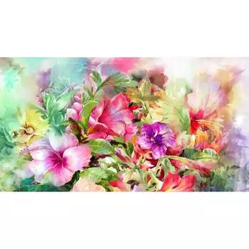 Фотообои флизелиновые «Живописный букет» 370х200 см