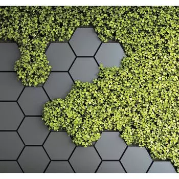 Фотообои «‎Модульная стена»‎ 3D флизелиновые 300х270 см L13-129