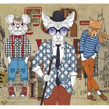 Фотообои «На стиле» 3D флизелиновые 300х270 см L12-969