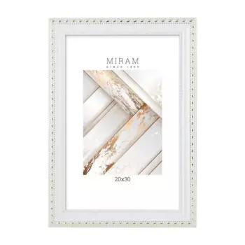 Рамка Мирам 20x30 см пластик цвет белый 642968-8