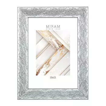 Фоторамка Мирам 651629-6 15x21 см цвет серебро