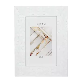 Рамка Мирам 10x15 см пластик см цвет белый 651660-4