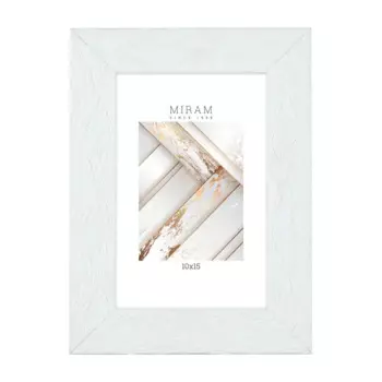 Рамка Мирам 10x15 см пластик цвет белый 651661-4