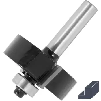 Фреза по дереву кромочная фальцевая 1410901 38.1x13 мм хвостовик 8 мм