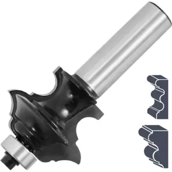 Фреза по дереву кромочная фигурная 1411201 34.9x27 мм хвостовик 12 мм