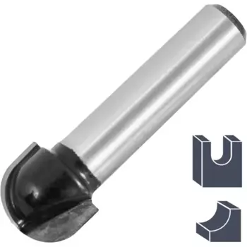 Фреза по дереву пазовая галтельная 1411307 12.7x10 мм хвостовик 8 мм