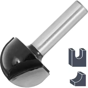 Фреза по дереву пазовая галтельная 1411308 25.4x16 мм хвостовик 8 мм