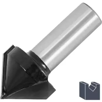 Фреза по дереву пазовая V-образная 1411305 25.4x19 мм хвостовик 12 мм