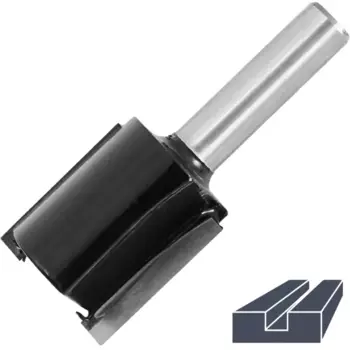 Фреза по дереву пазовая прямая 1411509 22x25.4 мм хвостовик 8 мм